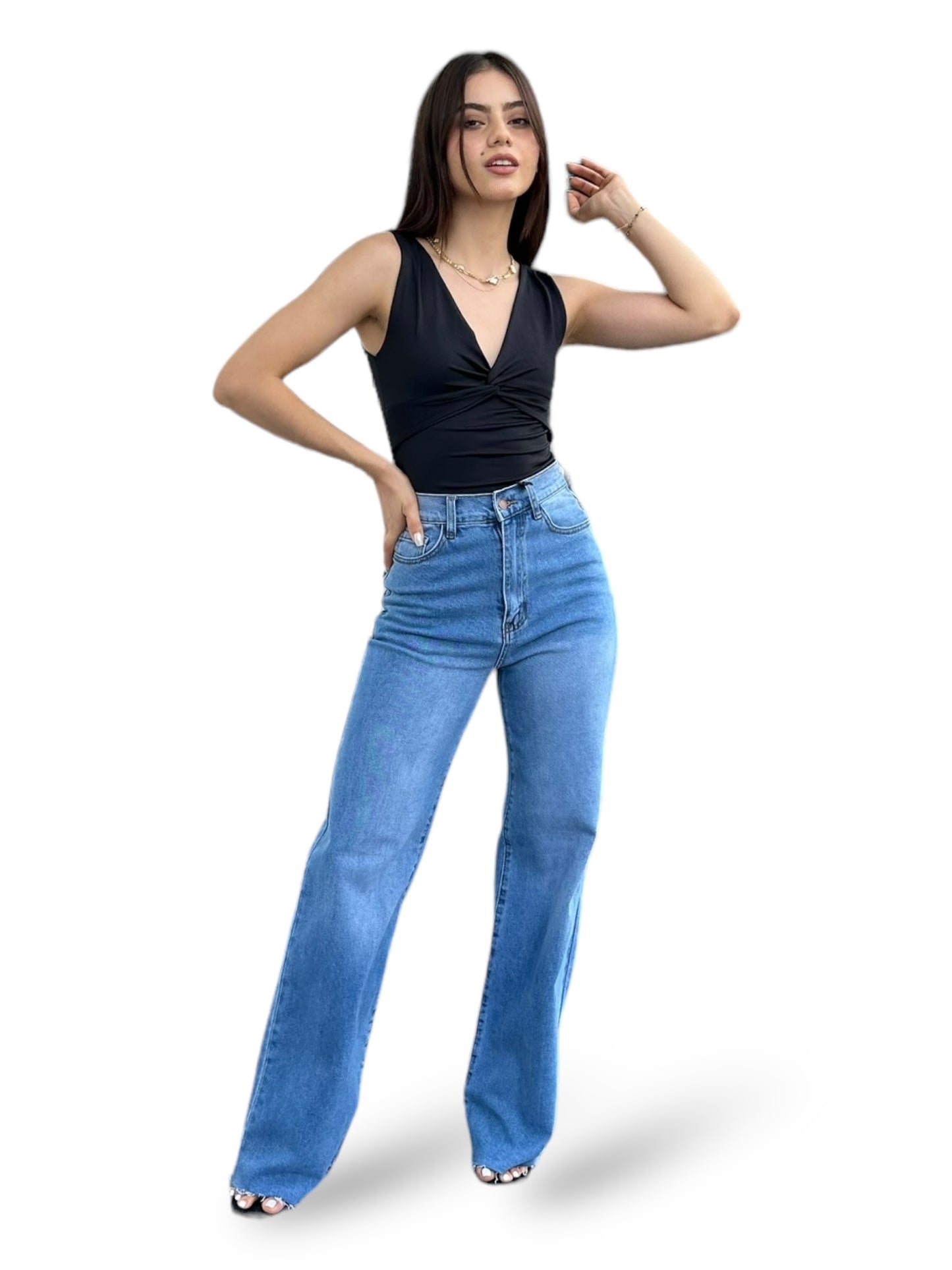 JEANS VIBRANT WIDE LEG DENIM