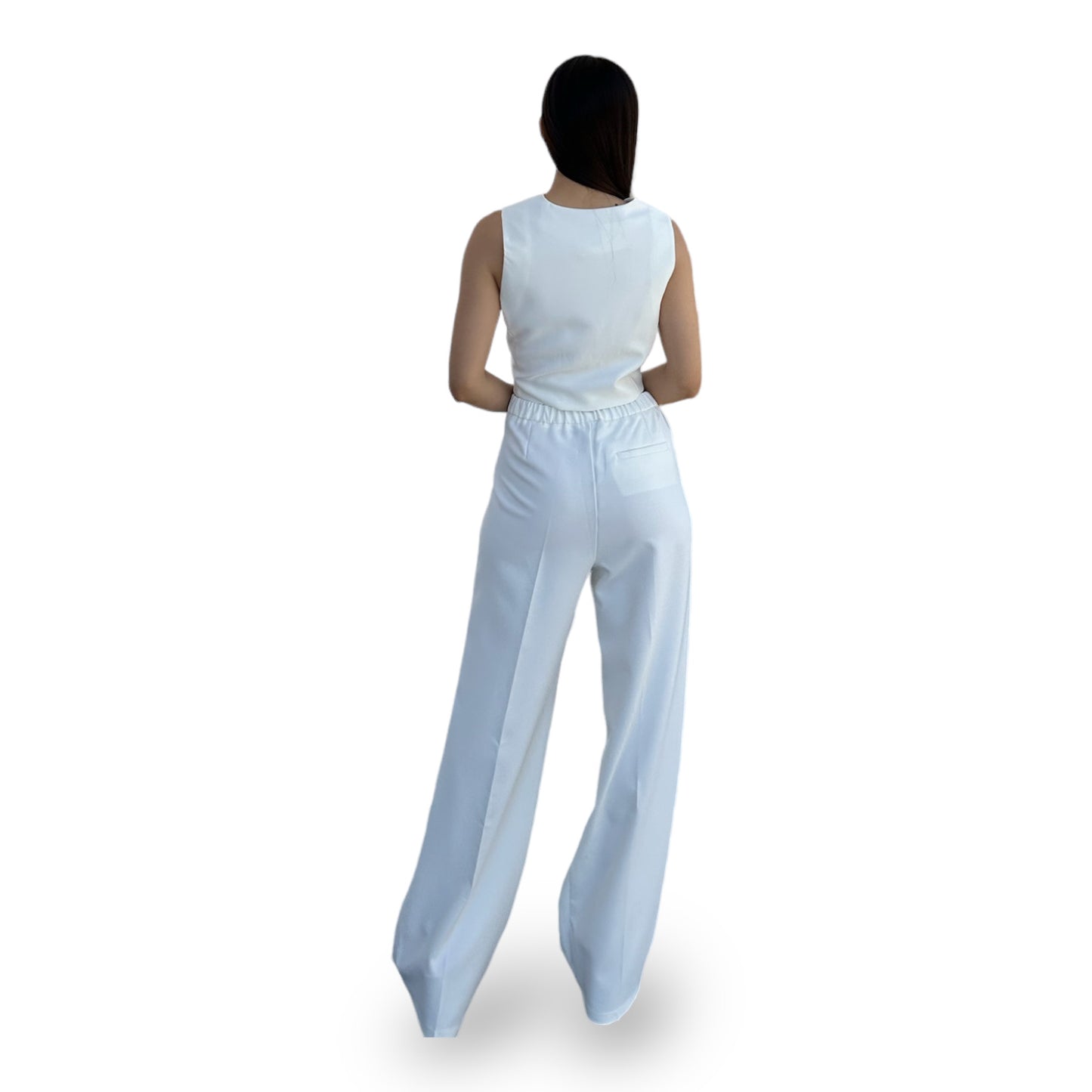 SET CHALECO PANTALON BLANCO