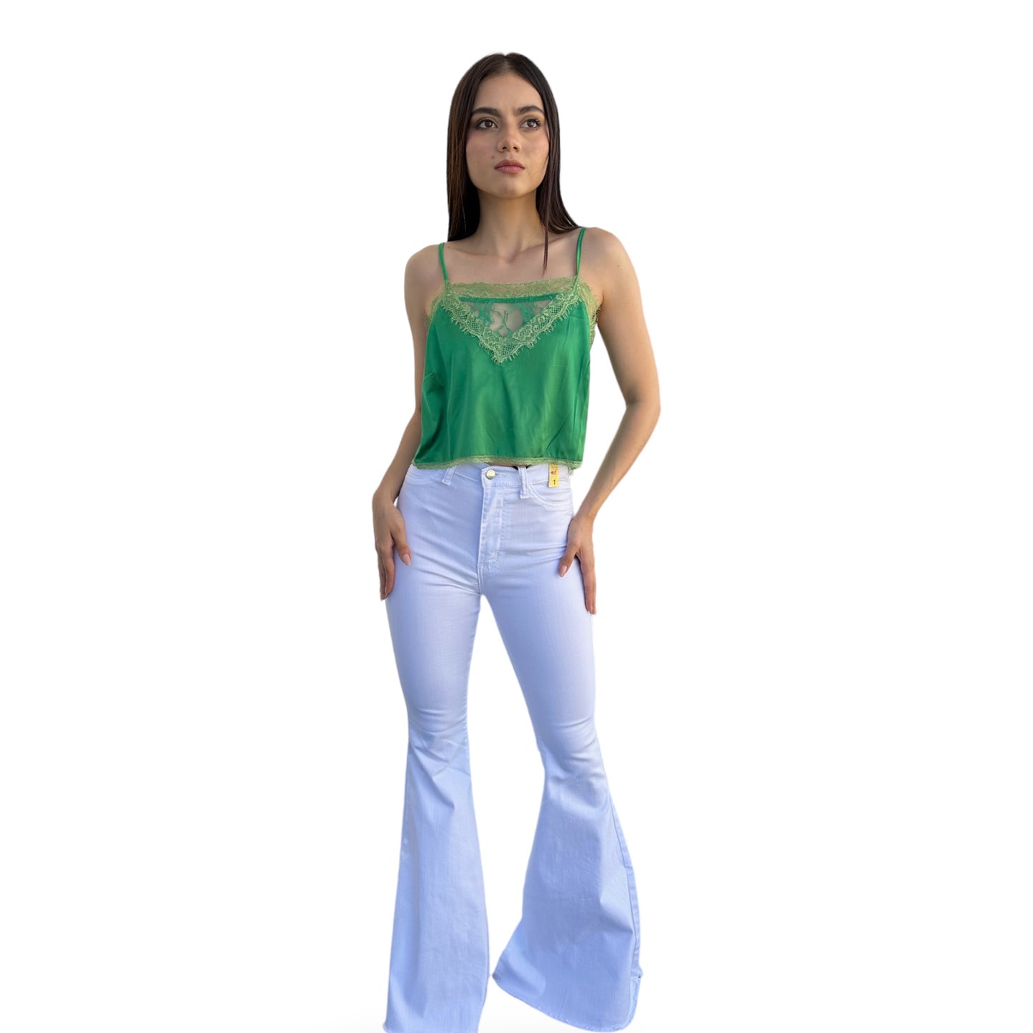 PANTALON CAMPANA BLANCO