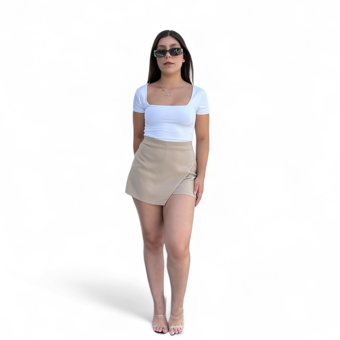 SHORT FALDA BEIGE